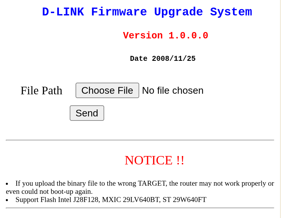 dlink-601-recovery-page